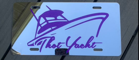 THOT YACHT LICENSE PLATE image 0
