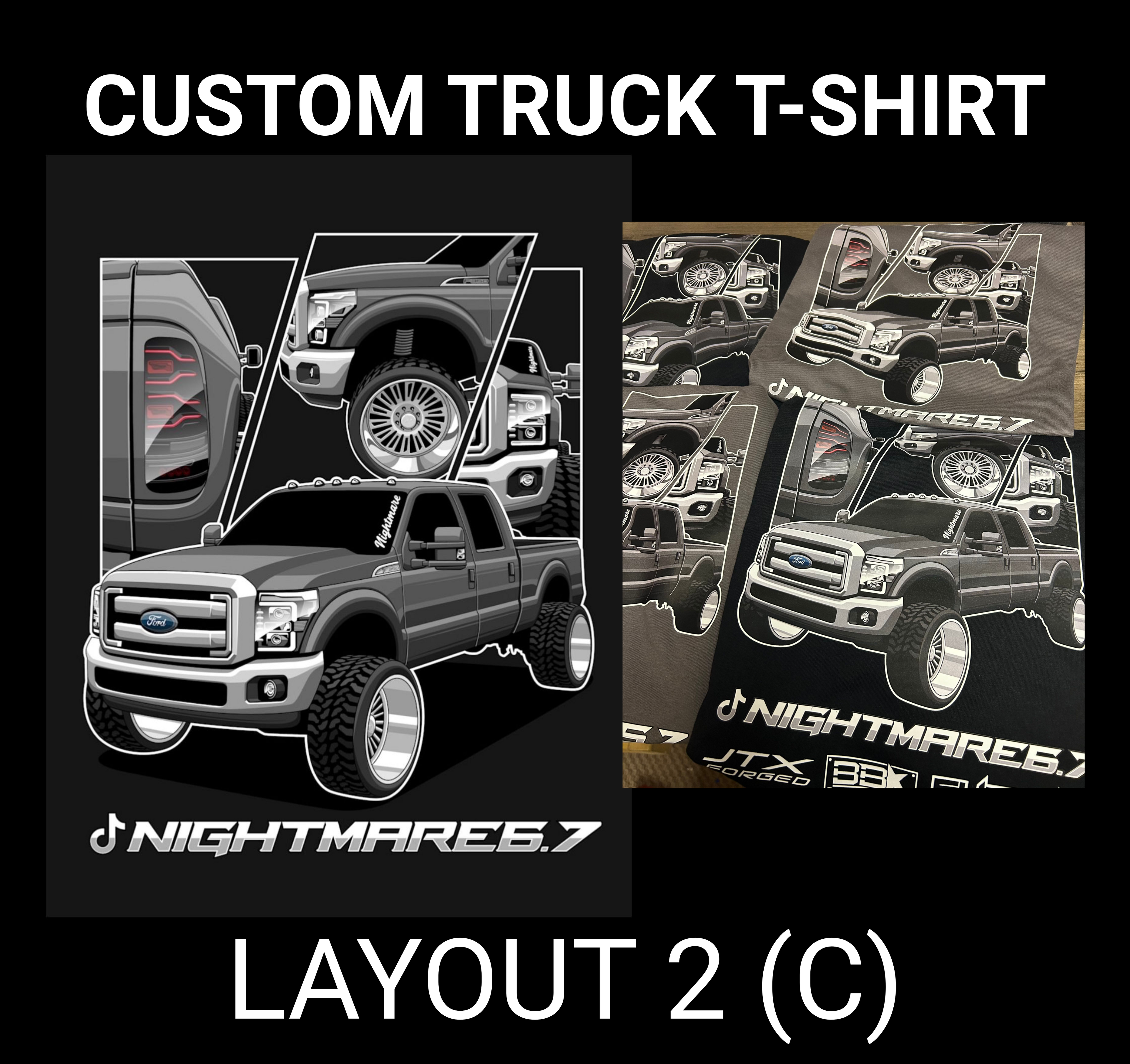 Custom truck t-shirt design coastal co designs