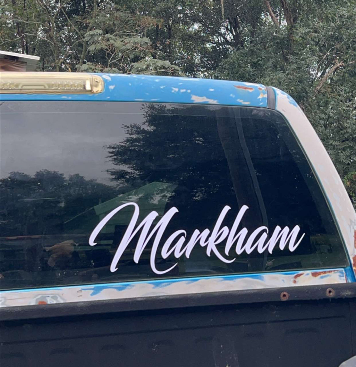 LAST NAME DECAL