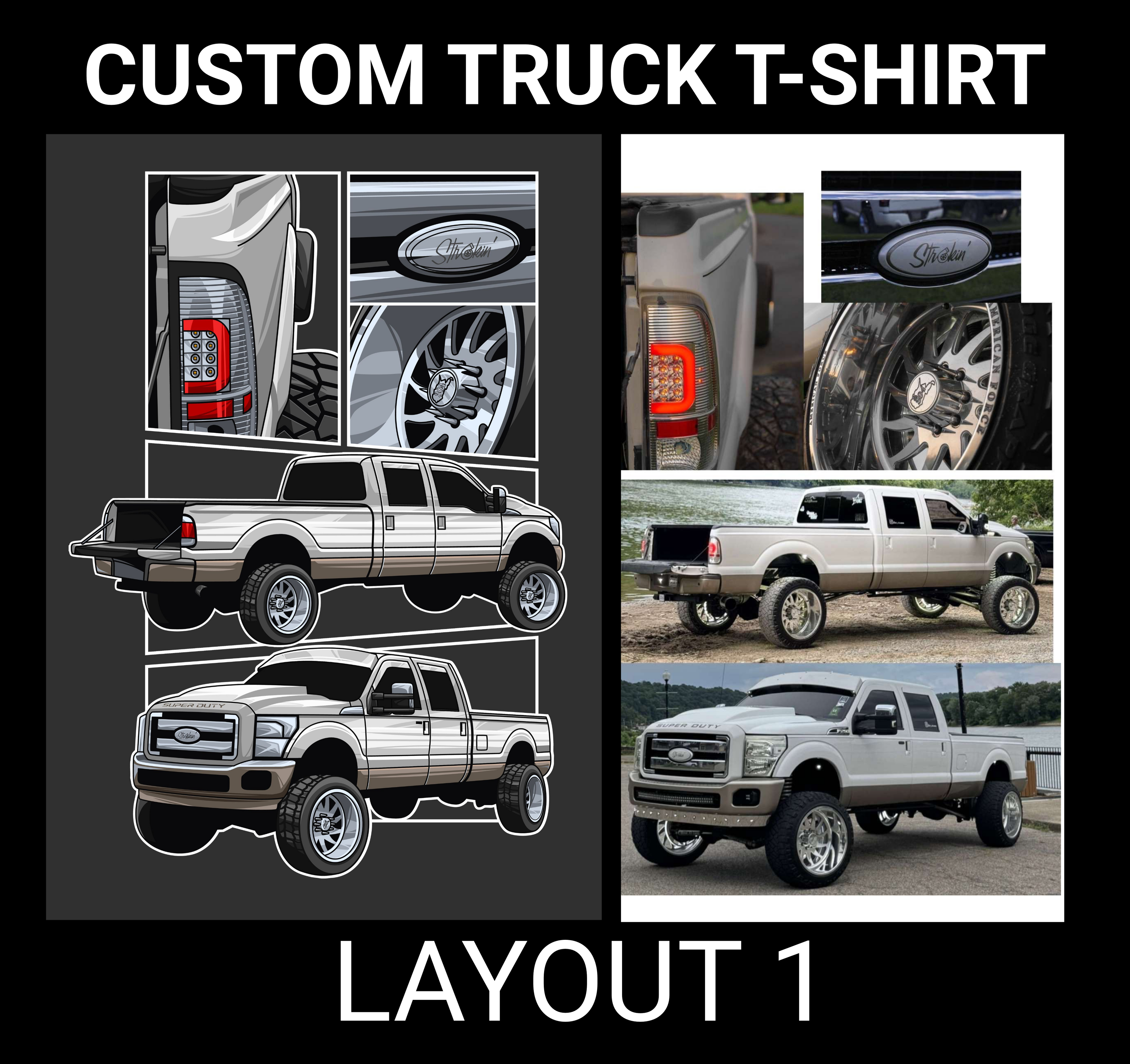 Custom Truck T-Shirt-Layout 1