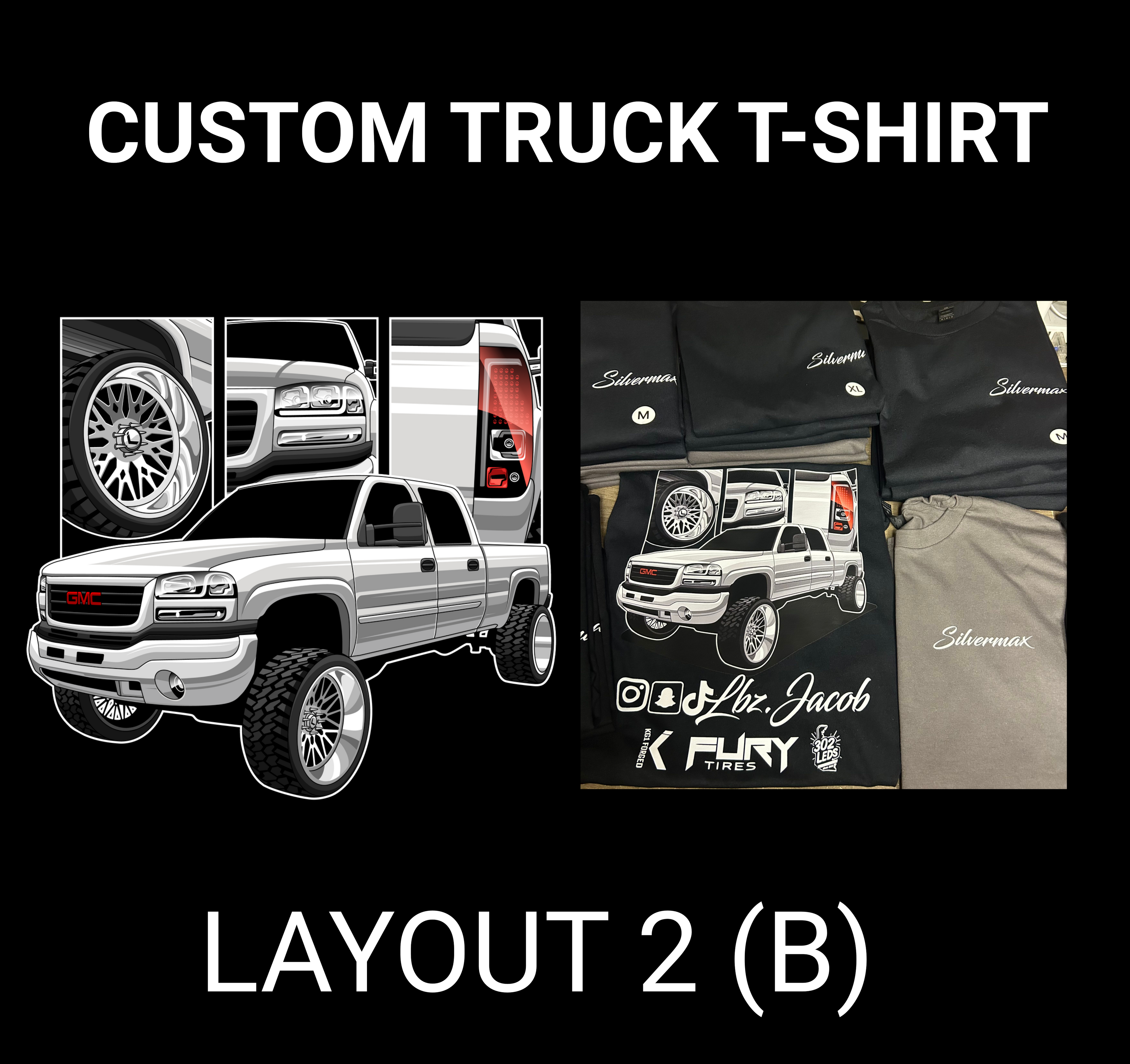 Custom Truck T-Shirt-Layout 2