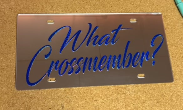WHAT CROSSMEMBER?LICENSE PLATE image 0