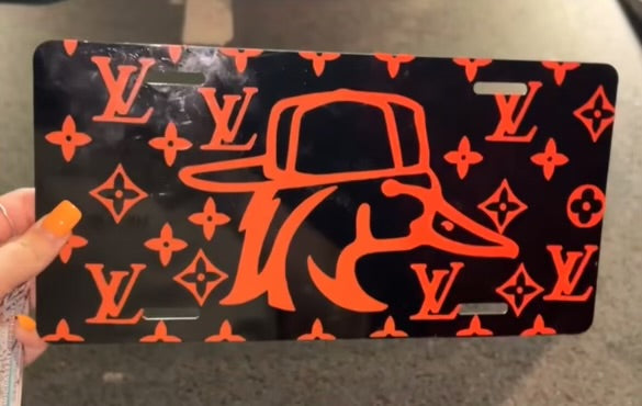 LV DUCK LICENSE PLATE image 0