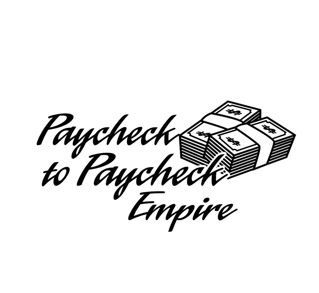 PAYCHECK TO PAYCHECK DECAL 1 image 0