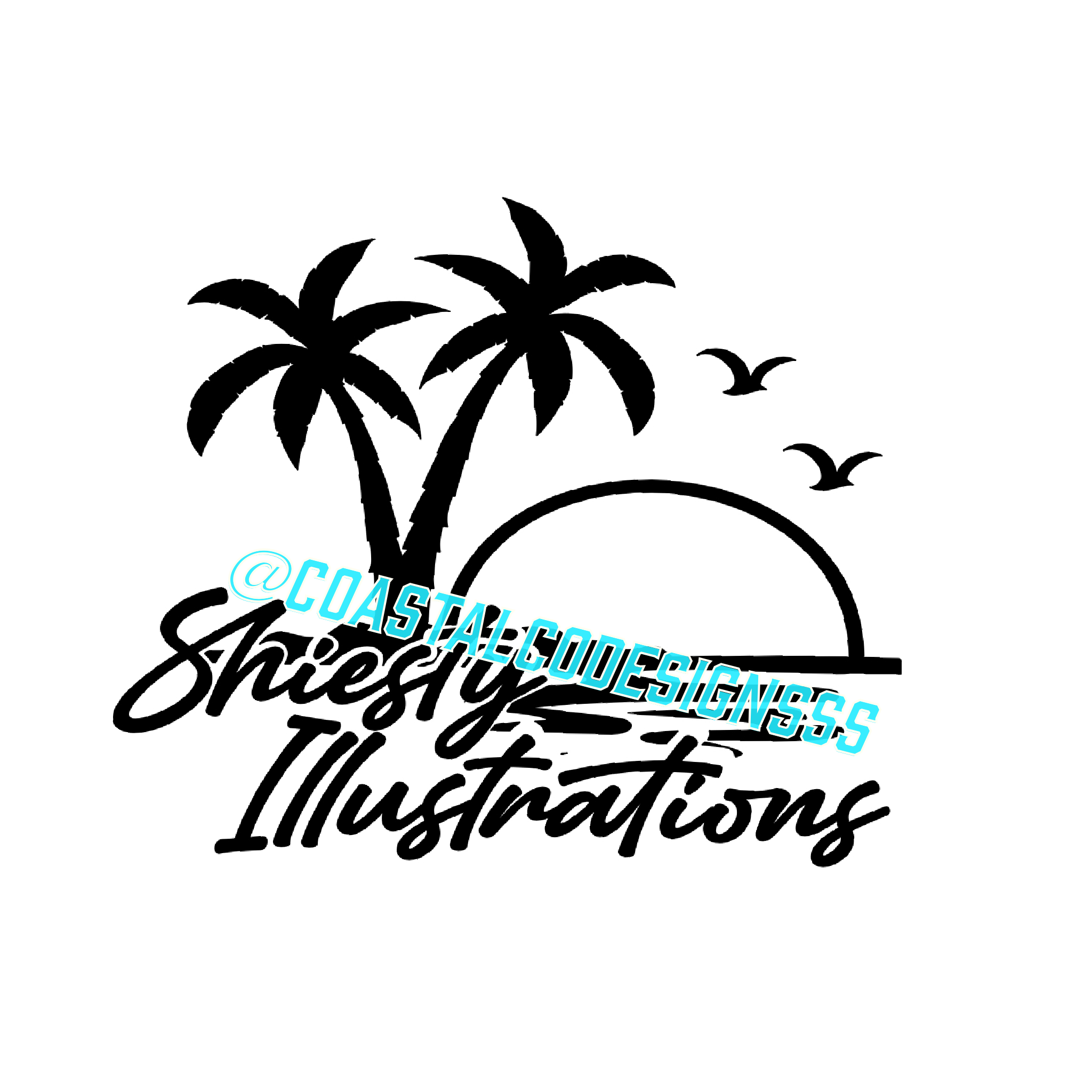 SHIESTY ILLUSTRATIONS BEACH  DECAL image 0