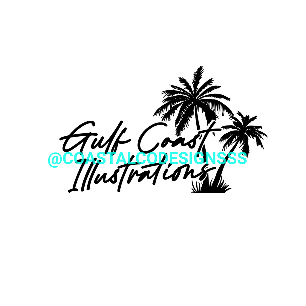 GULF COAST ILLUSTRATIONS DECAL 1 image 0