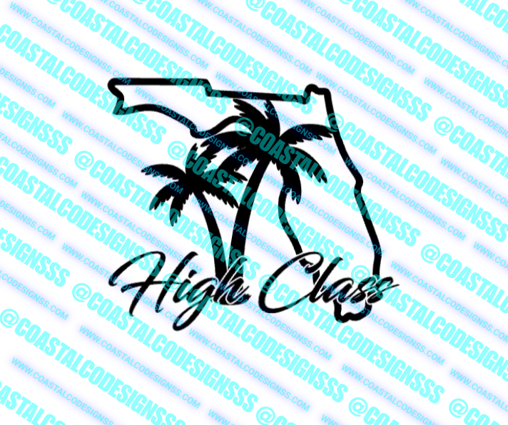 HIGH CLASS FLORIDA DECAL image 0