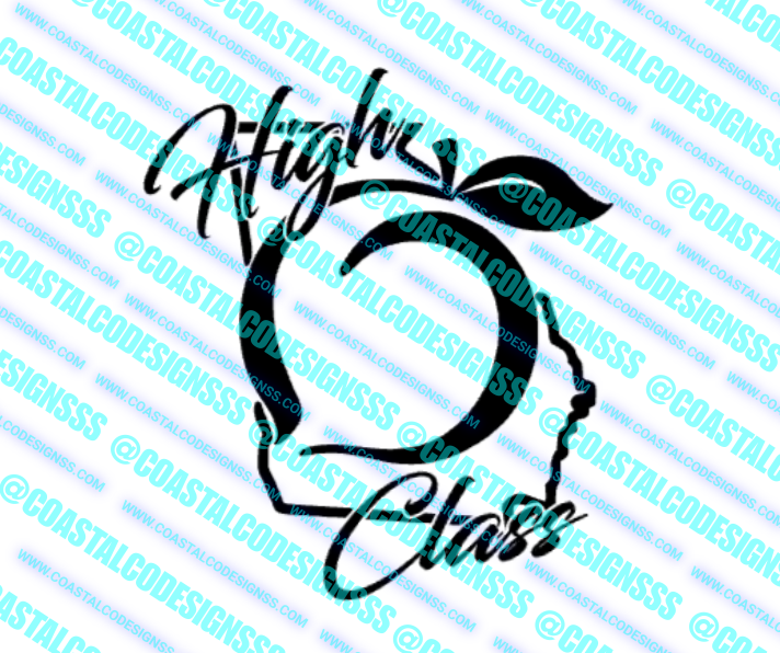 HIGH CLASS GEORGIA DECAL image 0