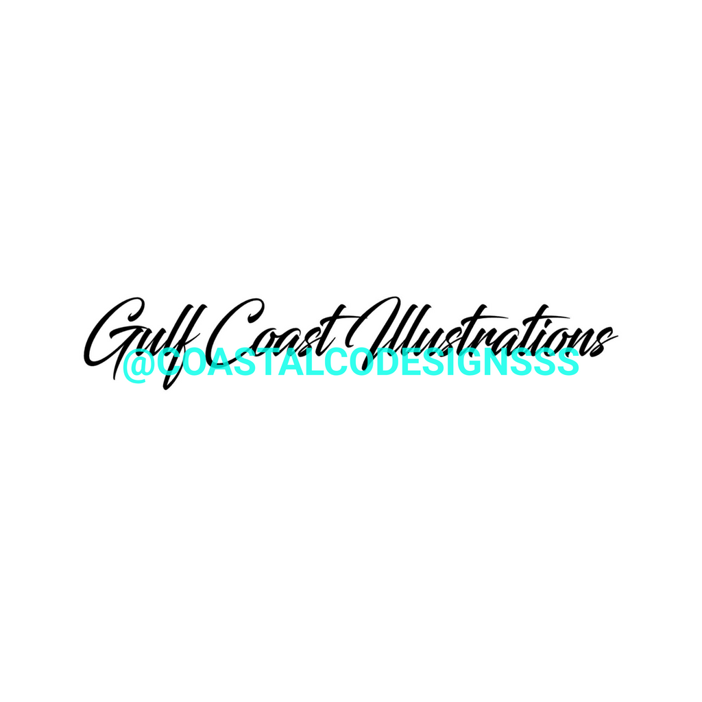 GULF COAST ILLUSTRATIONS DECAL 2 image 0