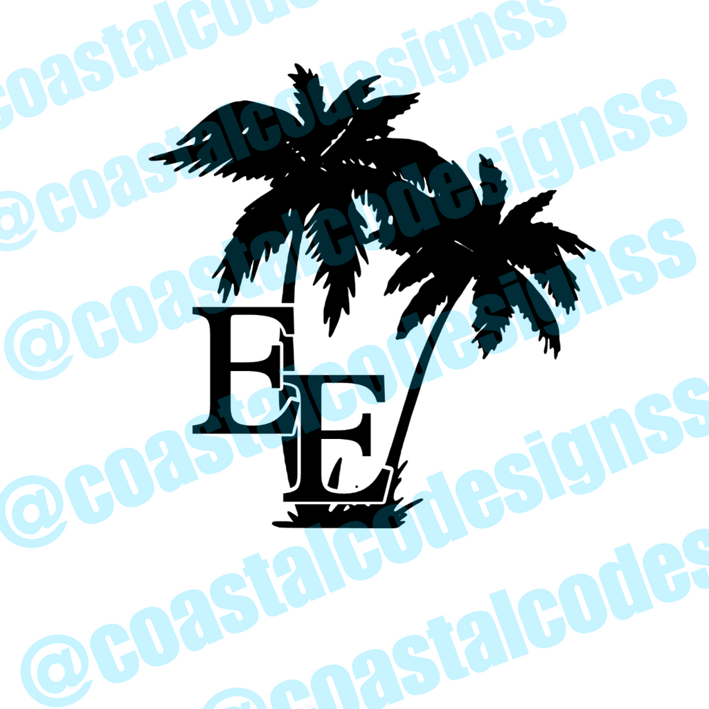 ELEVATED EMPIRE PALM DECAL image 0