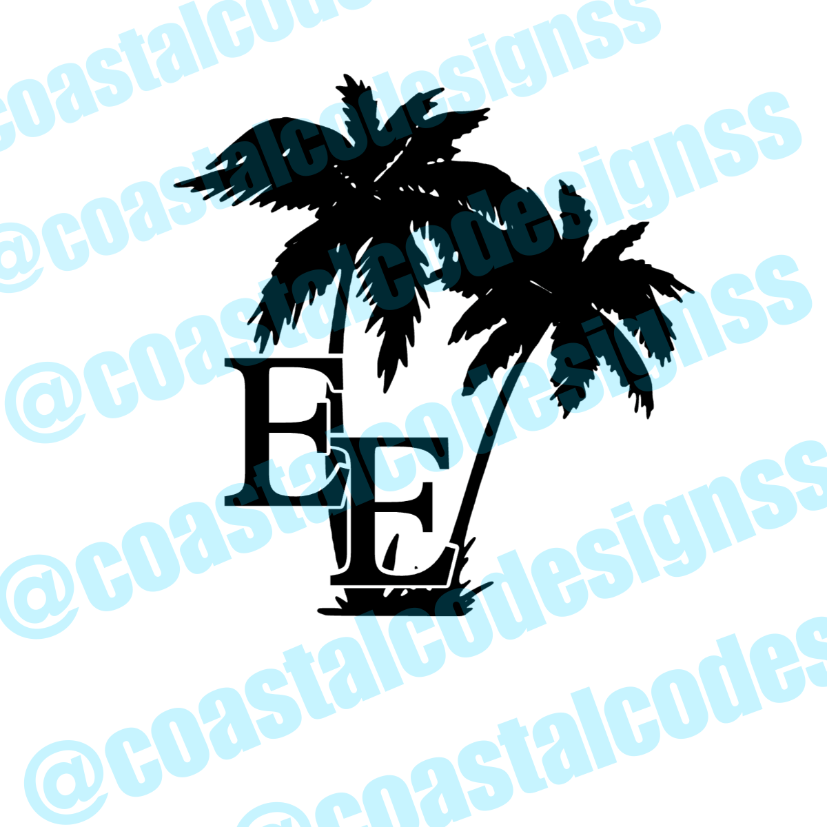 ELEVATED EMPIRE PALM DECAL image 0