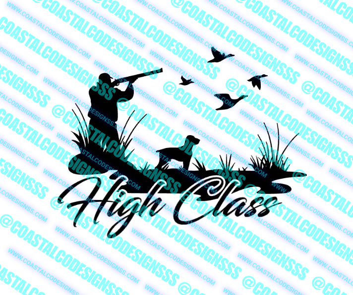 HIGH CLASS HUNTING DECAL image 0