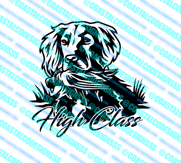 HIGH CLASS DOG DECAL image 0