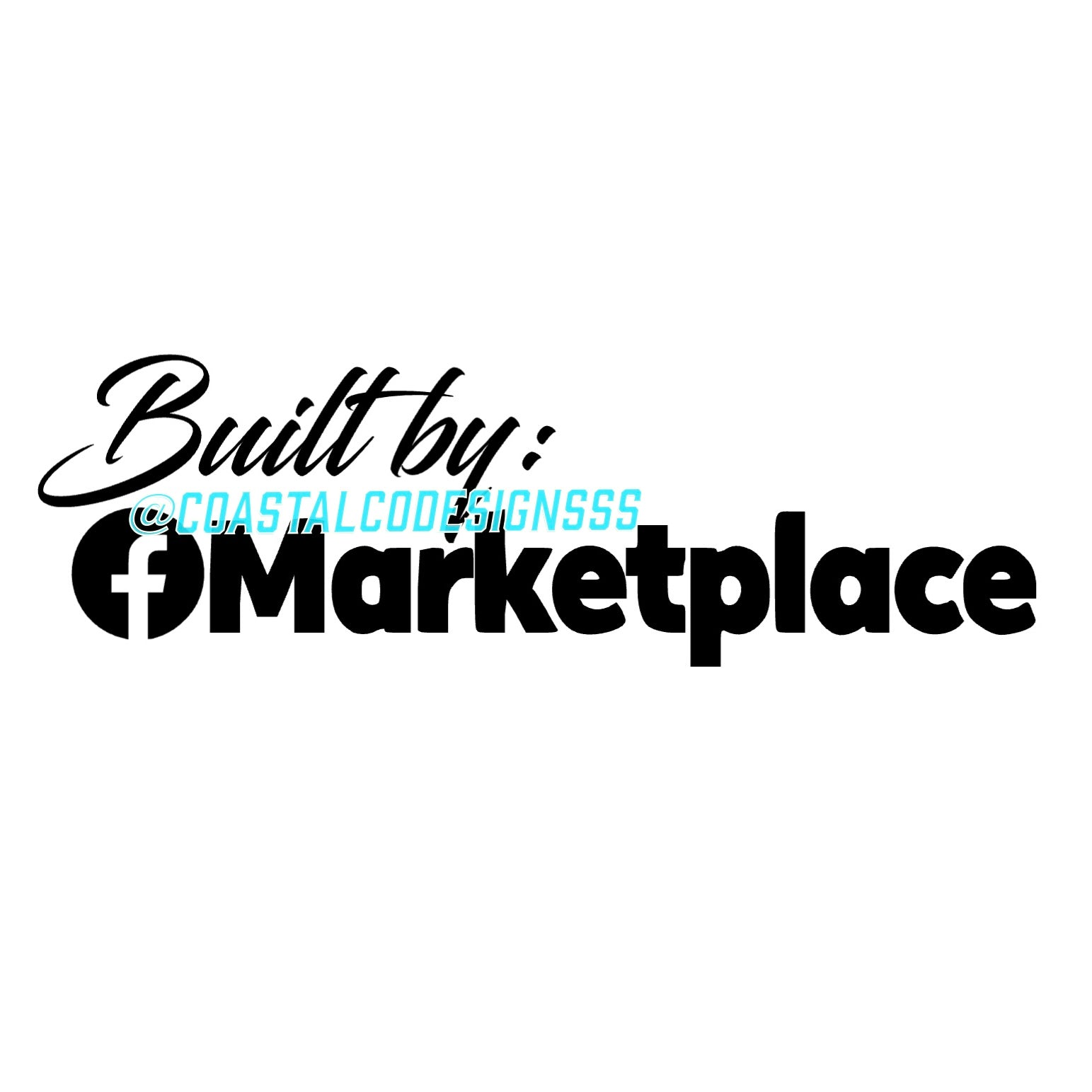 BUILT BY FACEBOOK MARKETPLACE DECAL image 0