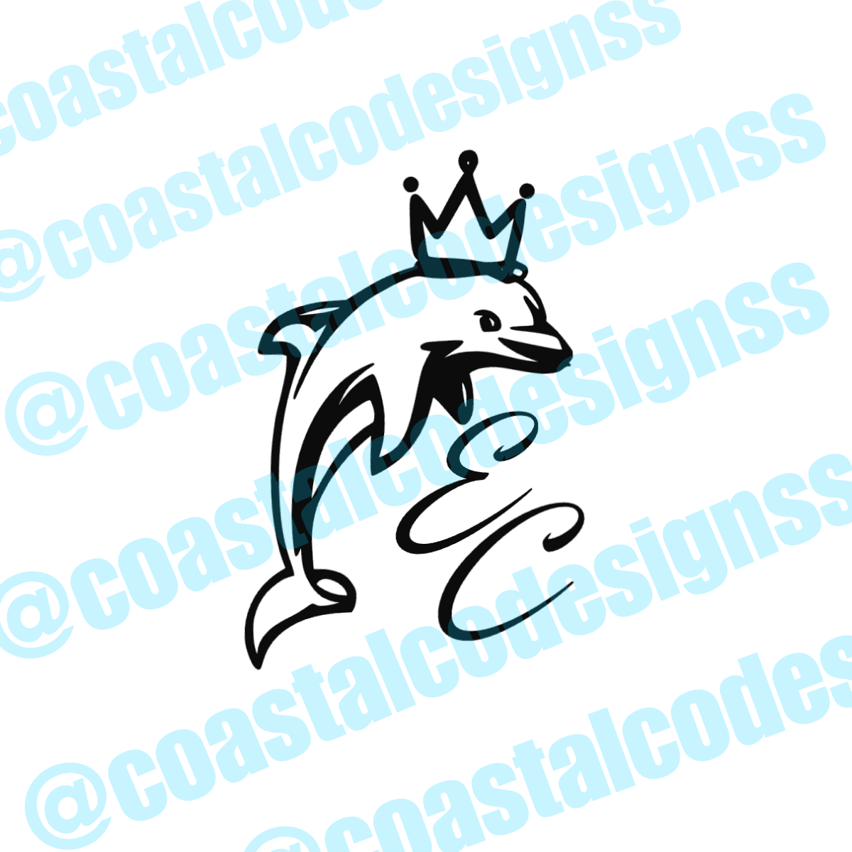 EXCLUSIVE CREATIONS DOLPHIN DECAL 2 image 0