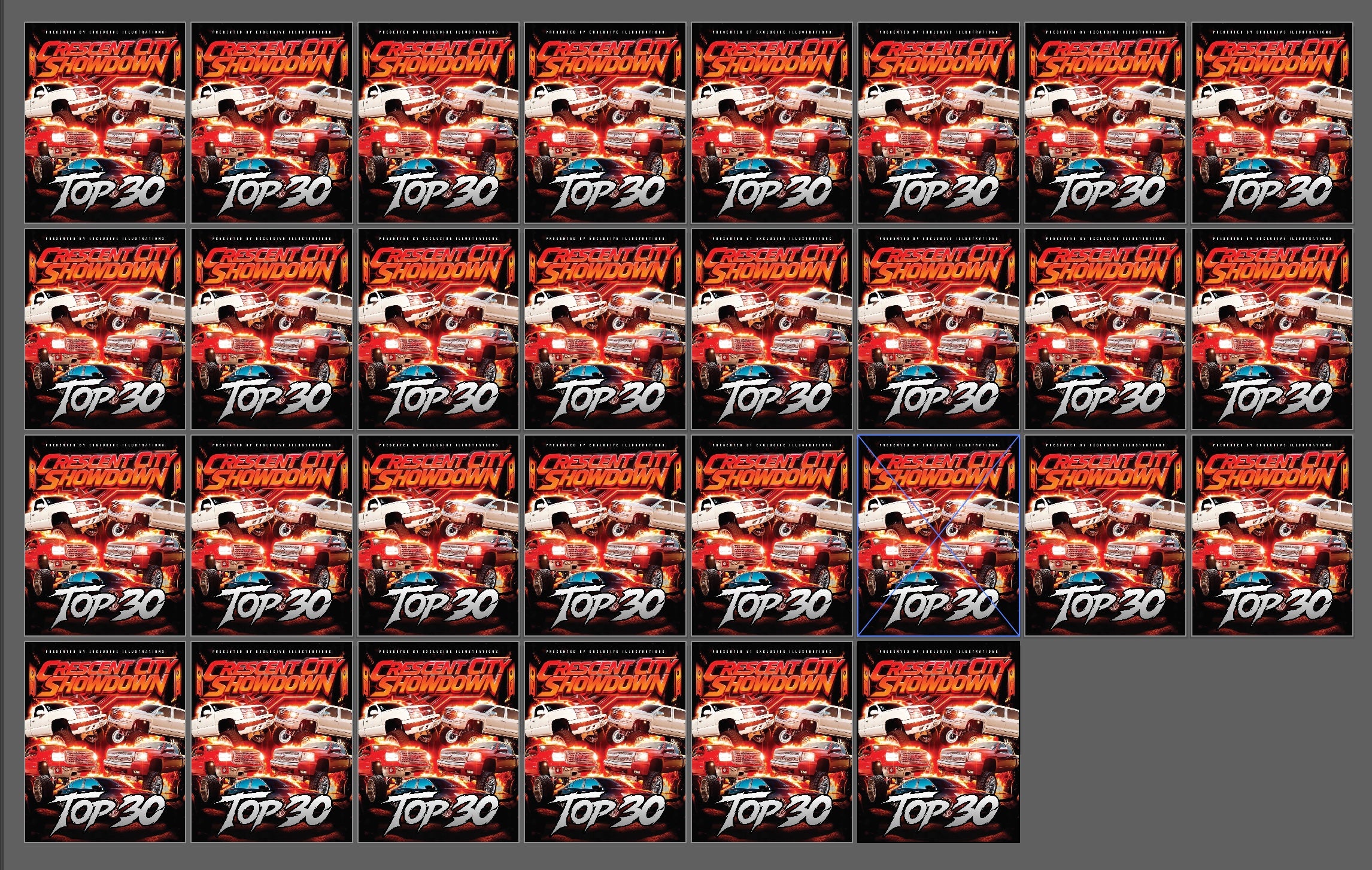 CRESCENT CITY SHOWDOWN AWARDS (62 awards, metal)