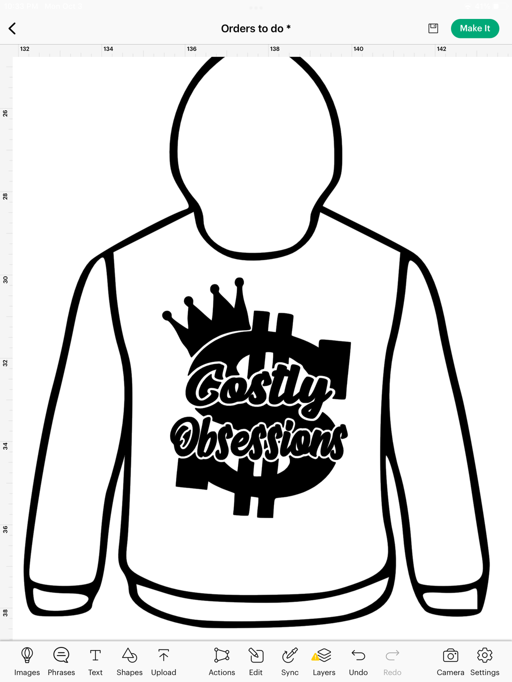 Tyler- black hoodie w/ lime green letter image 1