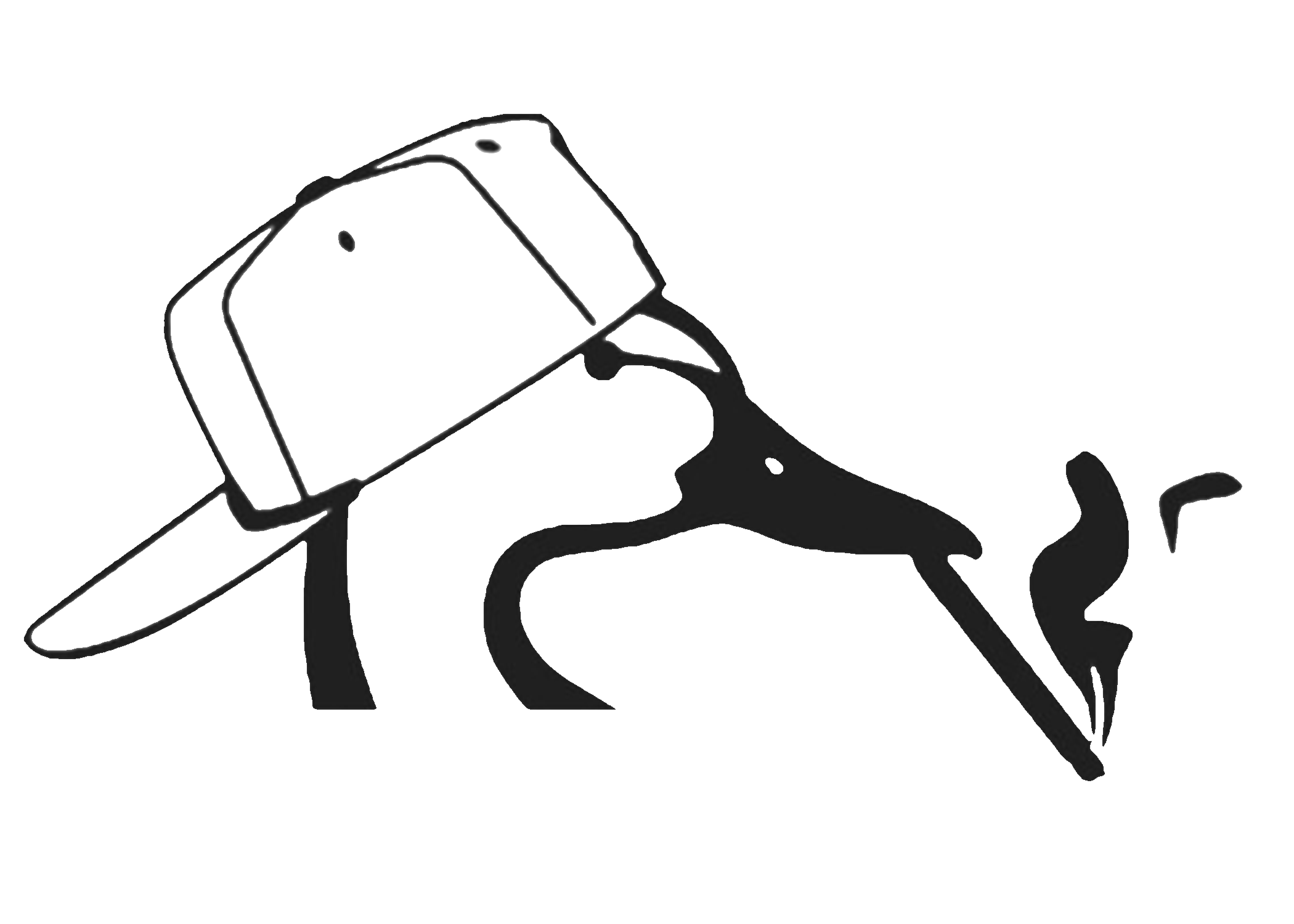 Smoking duck decal image 0