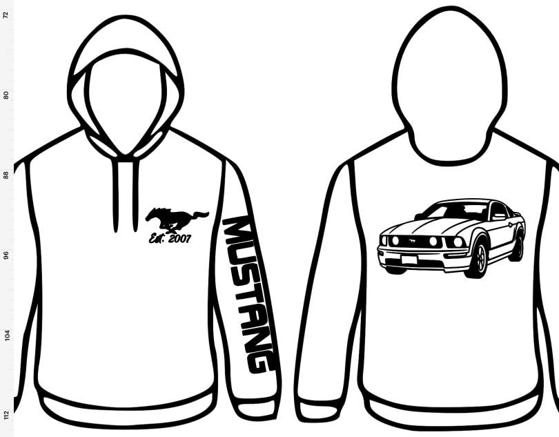 Sarah Custom- white hoodie, black lettering  image 0