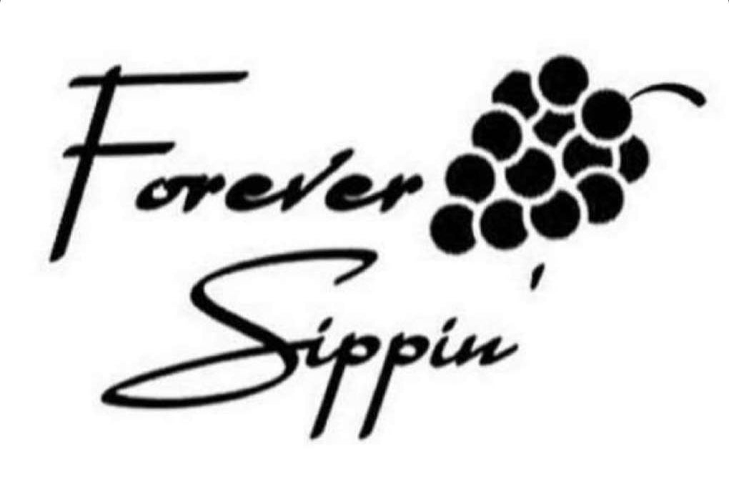 FOREVER SIPPIN' TEXT DECAL image 0