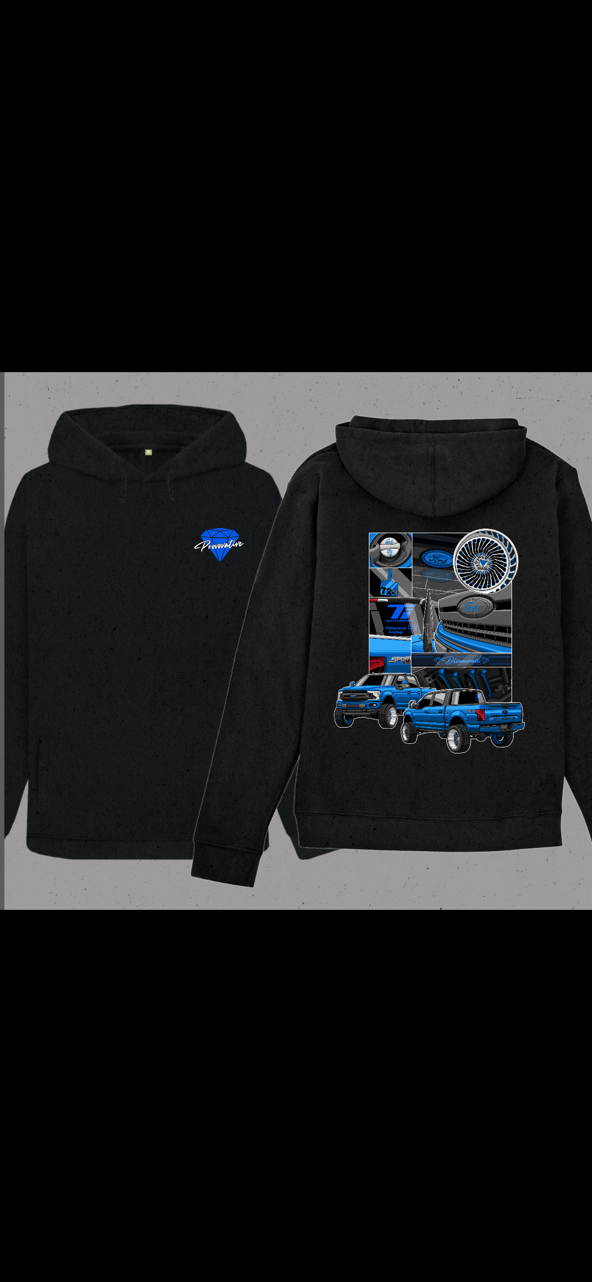 4xl hoodie & small t shirt