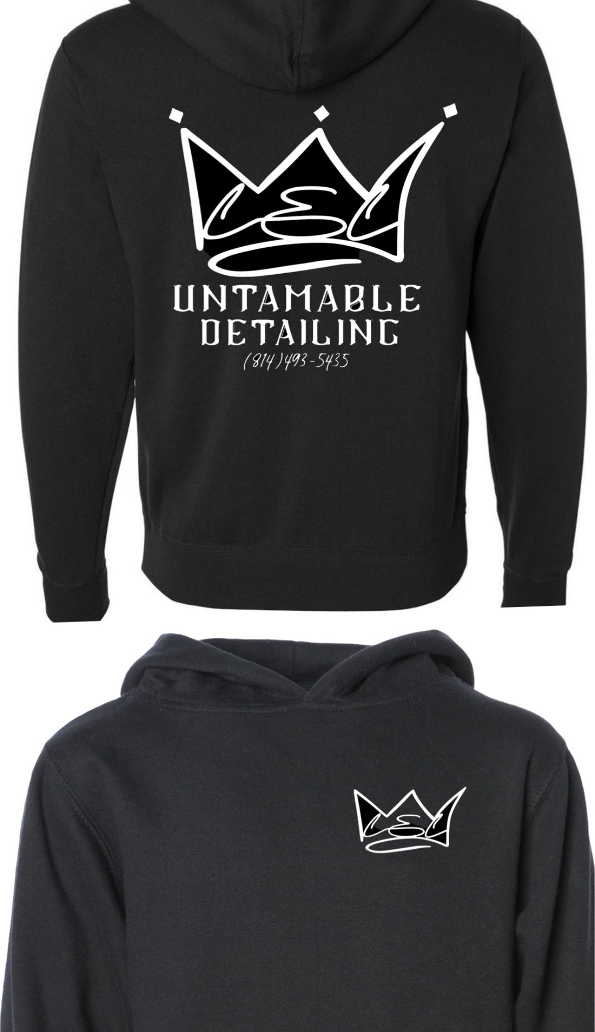  UNTAMABLE DETAILING BLACK HOODIE image 0