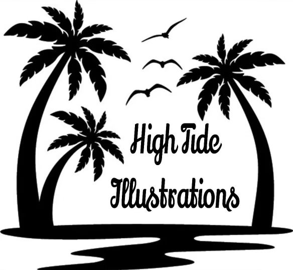 HIGH TIDE ILLUSTRATIONS PALM DECAL image 0