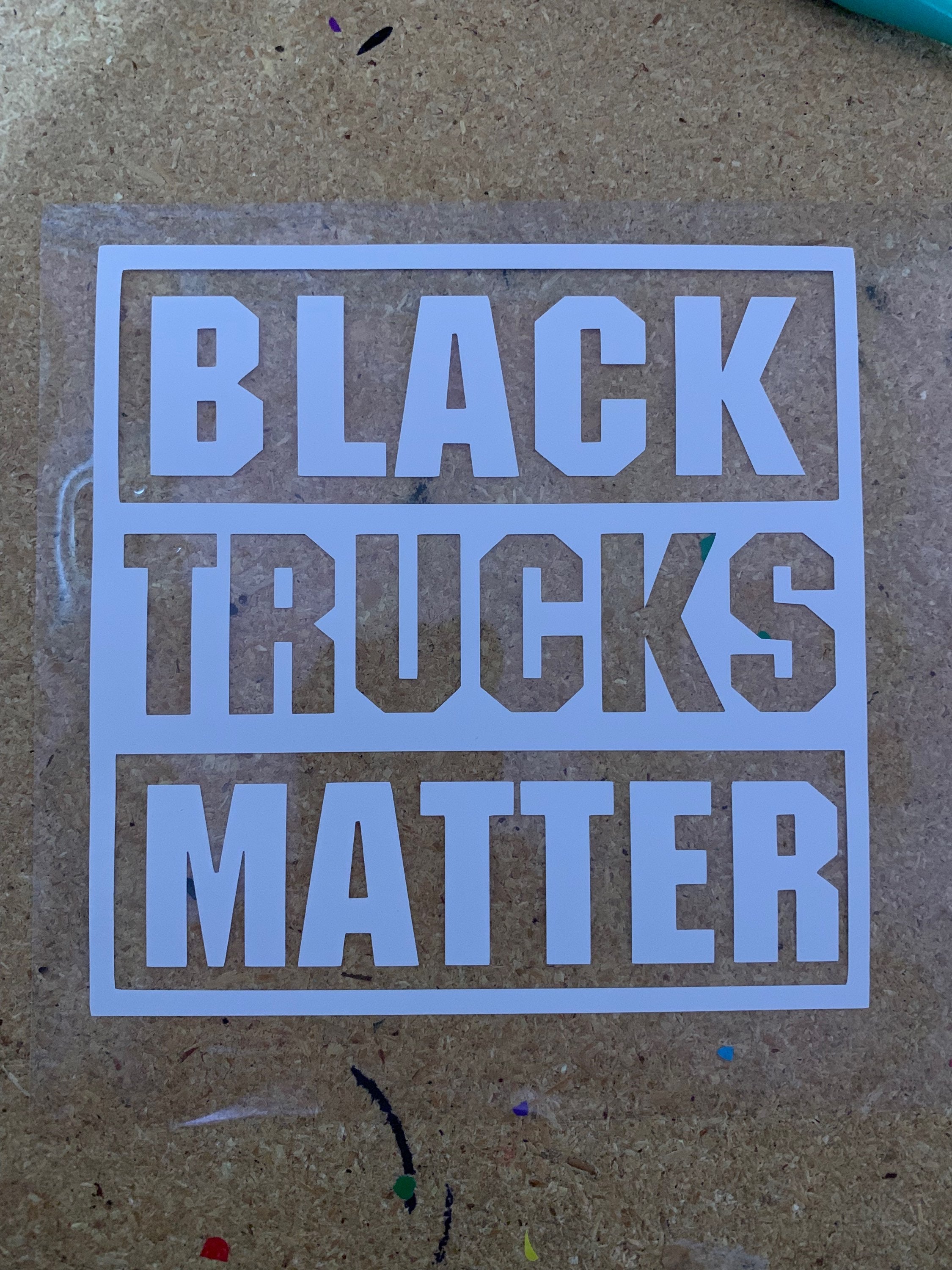 Black Trucks Matter Decal image 0