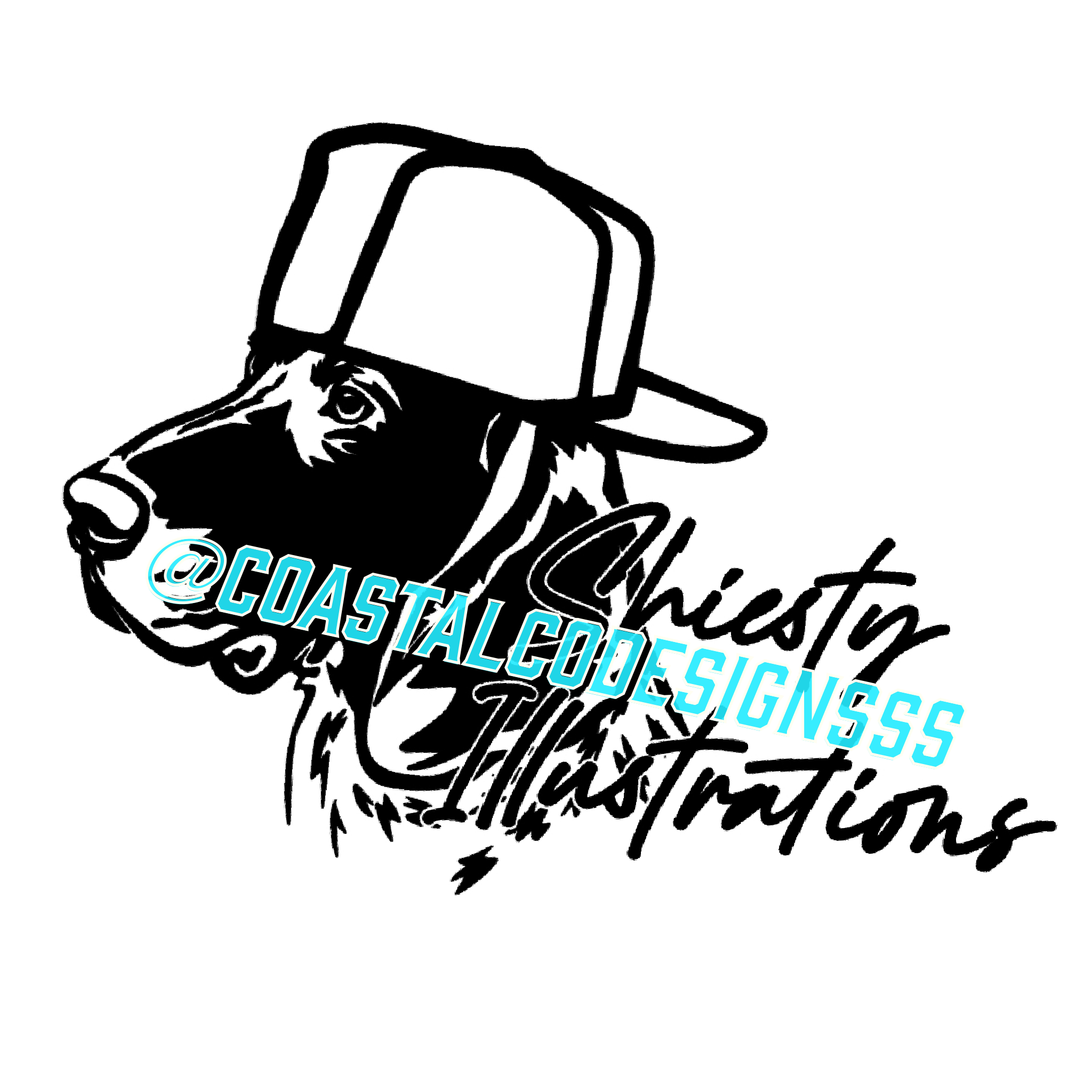  SHIESTY ILLUSTRATIONS DOG DECAL image 0