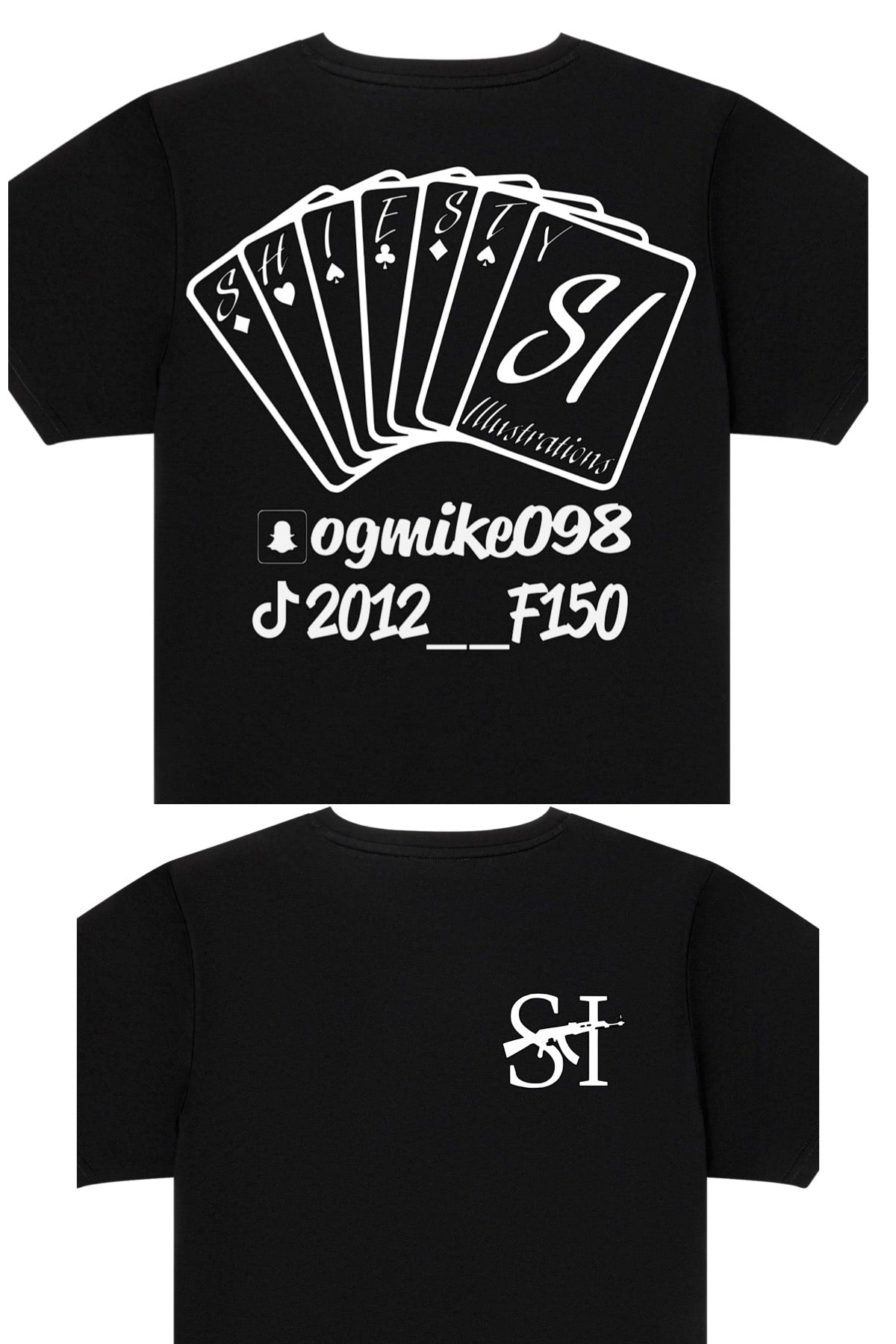  SHIESTY ILLUSTRATIONS CARDS T SHIRT  image 0