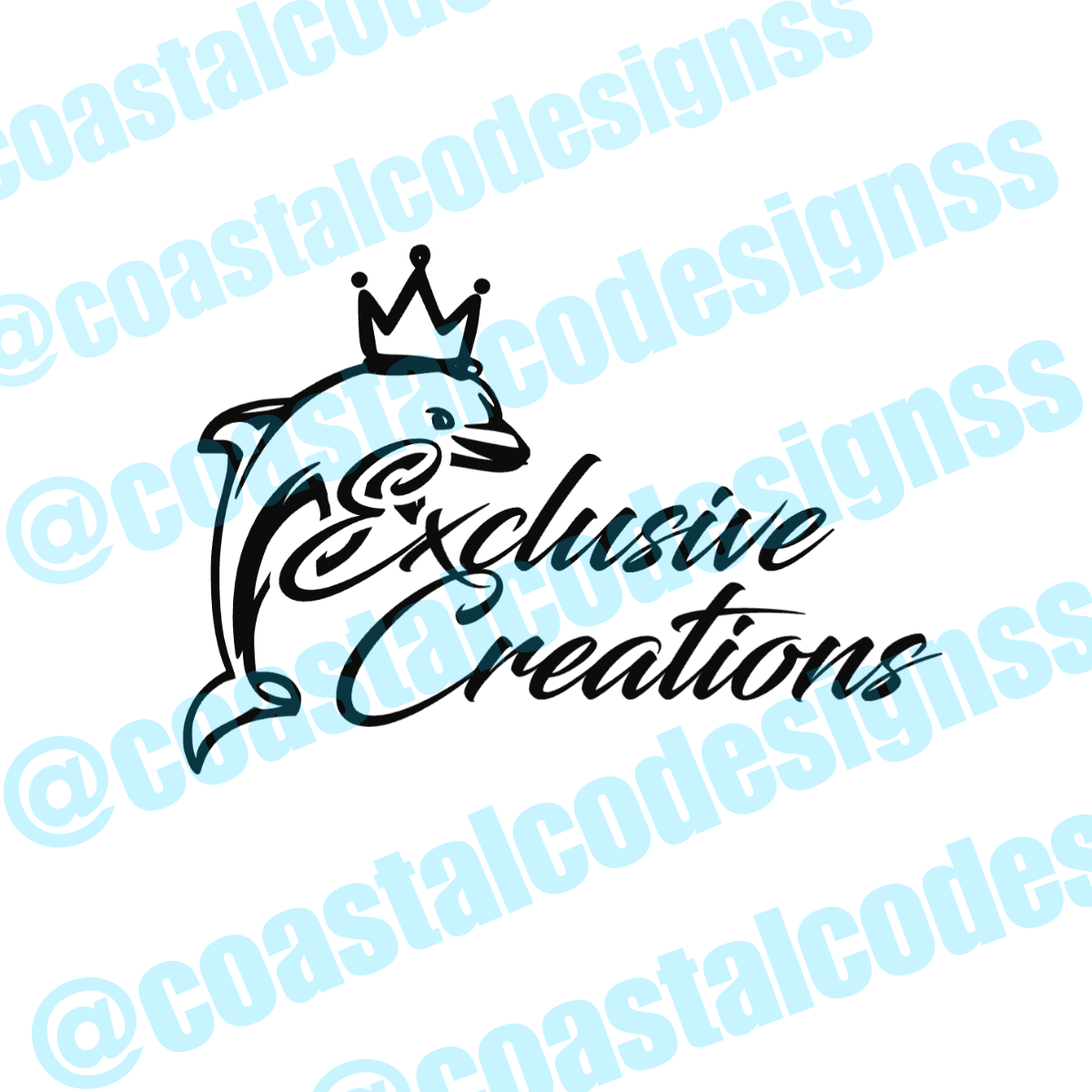 EXCLUSIVE CREATIONS DOLPHIN DECAL image 0