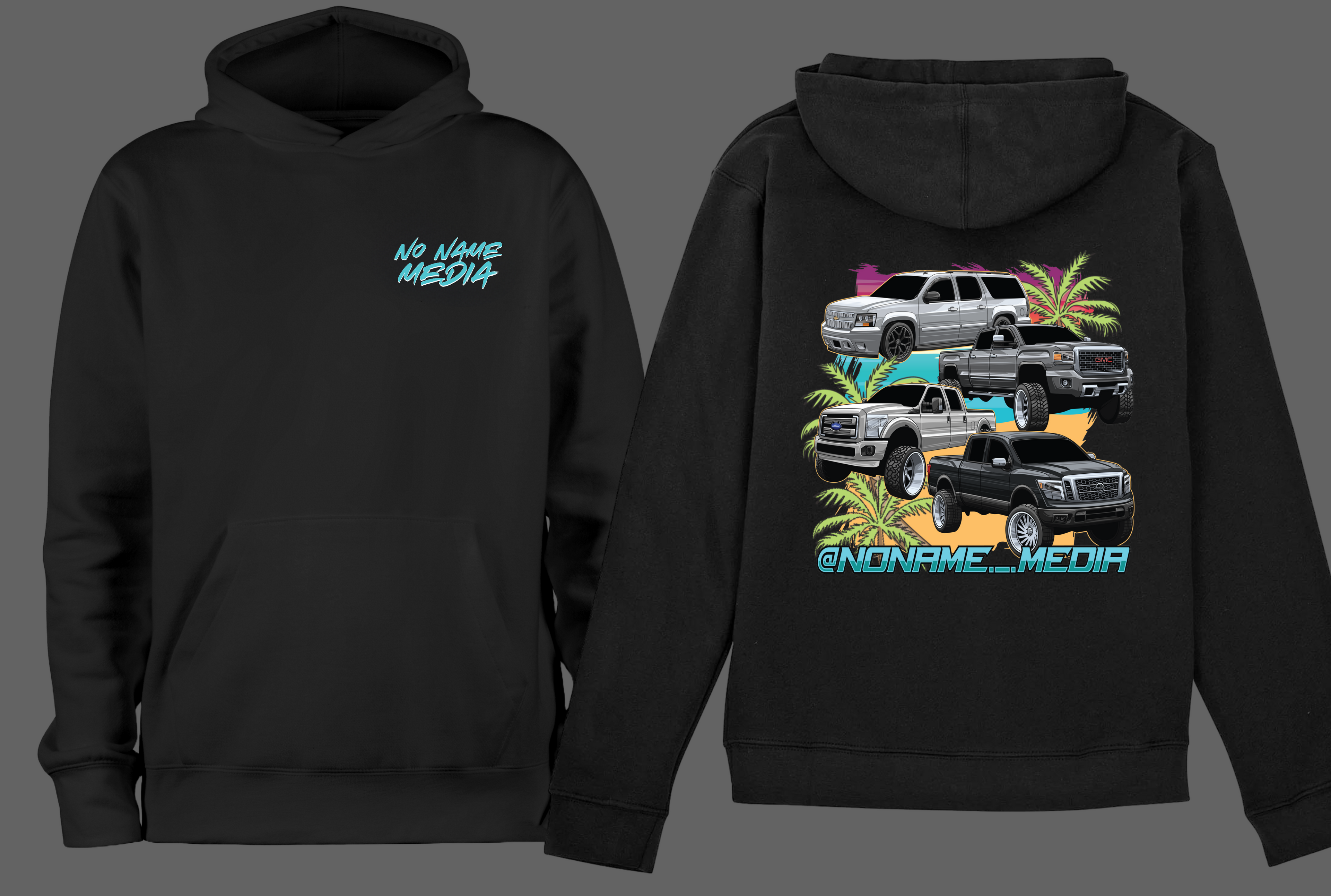 NoNameMedia BEACH DESIGN HOODIE image 0