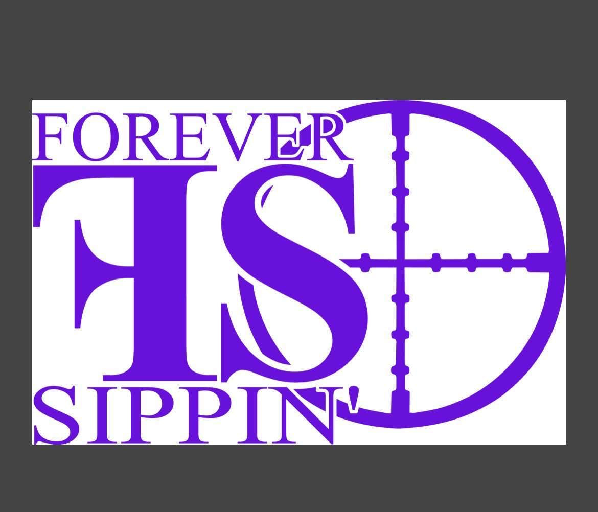 FOREVER SIPPIN'  LOGO DECAL image 0
