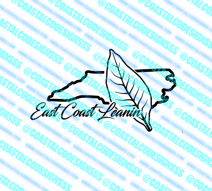 EAST COAST LEANIN NC DECAL image 0