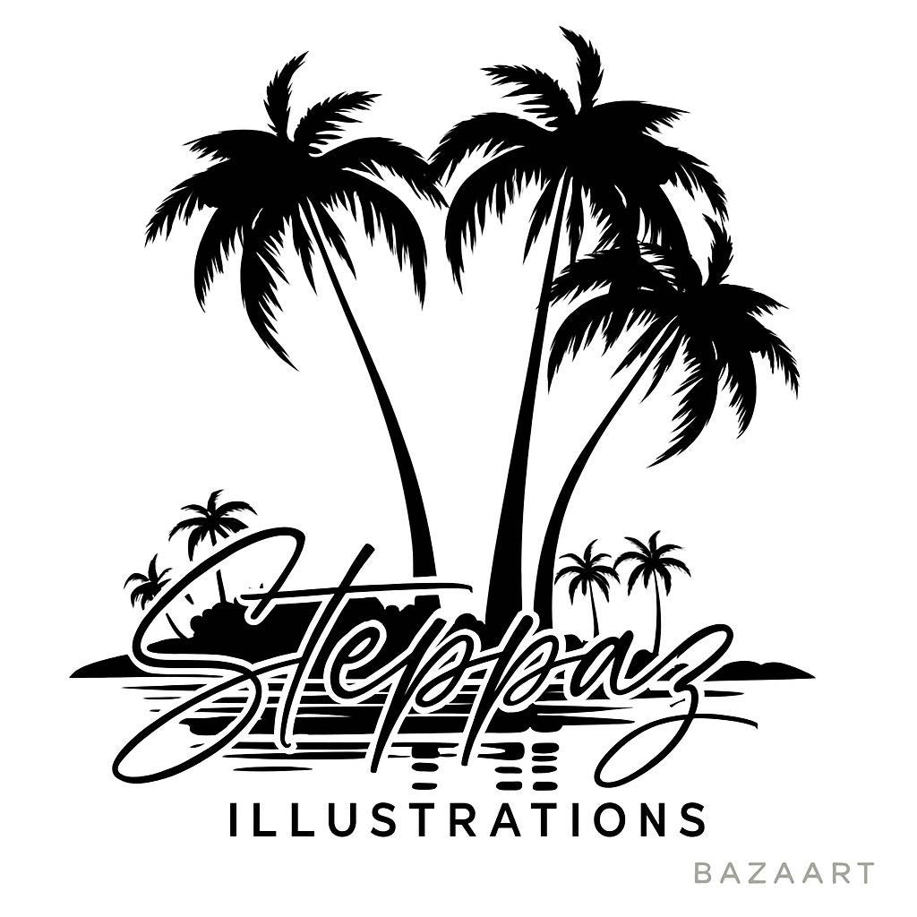 STEPPAZ ILLUSTRATIONS PALM DECAL