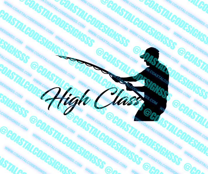 HIGH CLASS FISHINGDECAL image 0