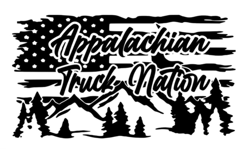 Appalachian Truck Nation Flag Decal image 0
