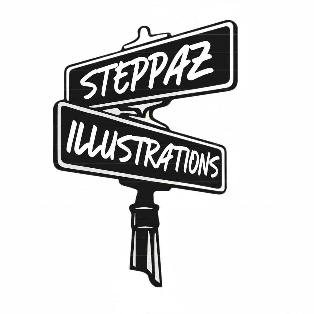 STEPPAZ ILLUSTRATIONS STREET SIGN DECAL