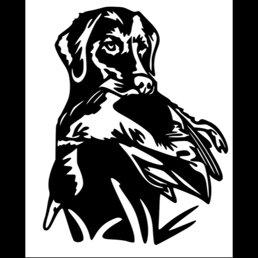 Duck Dog Decal image 0
