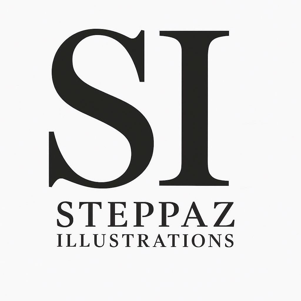 STEPPAZ ILLUSTRATIONS SI LETTER LOGO DECAL