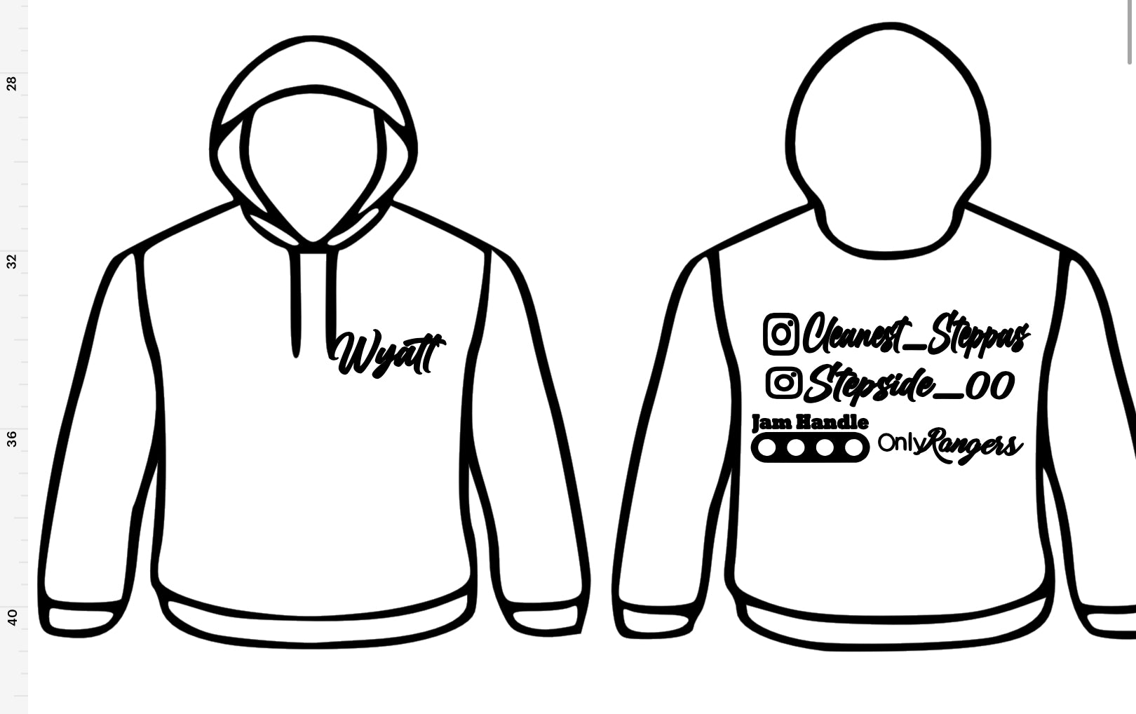 Wyatt custom hoodie  image 1