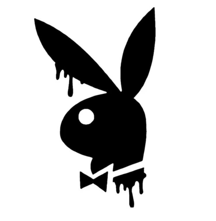 Playboy Bunny Drip Decal image 0