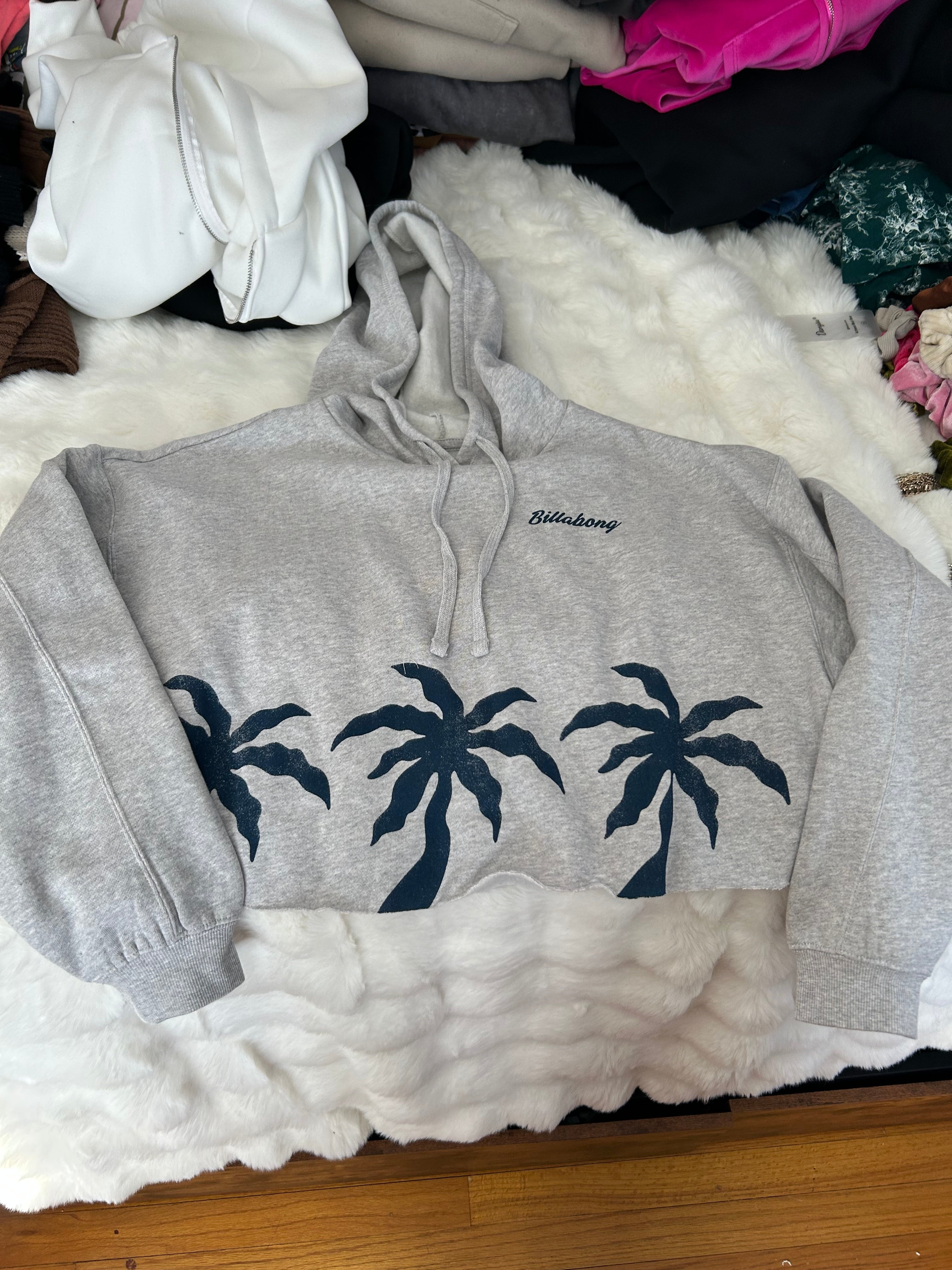 BILLABONG CROP HOODIE M