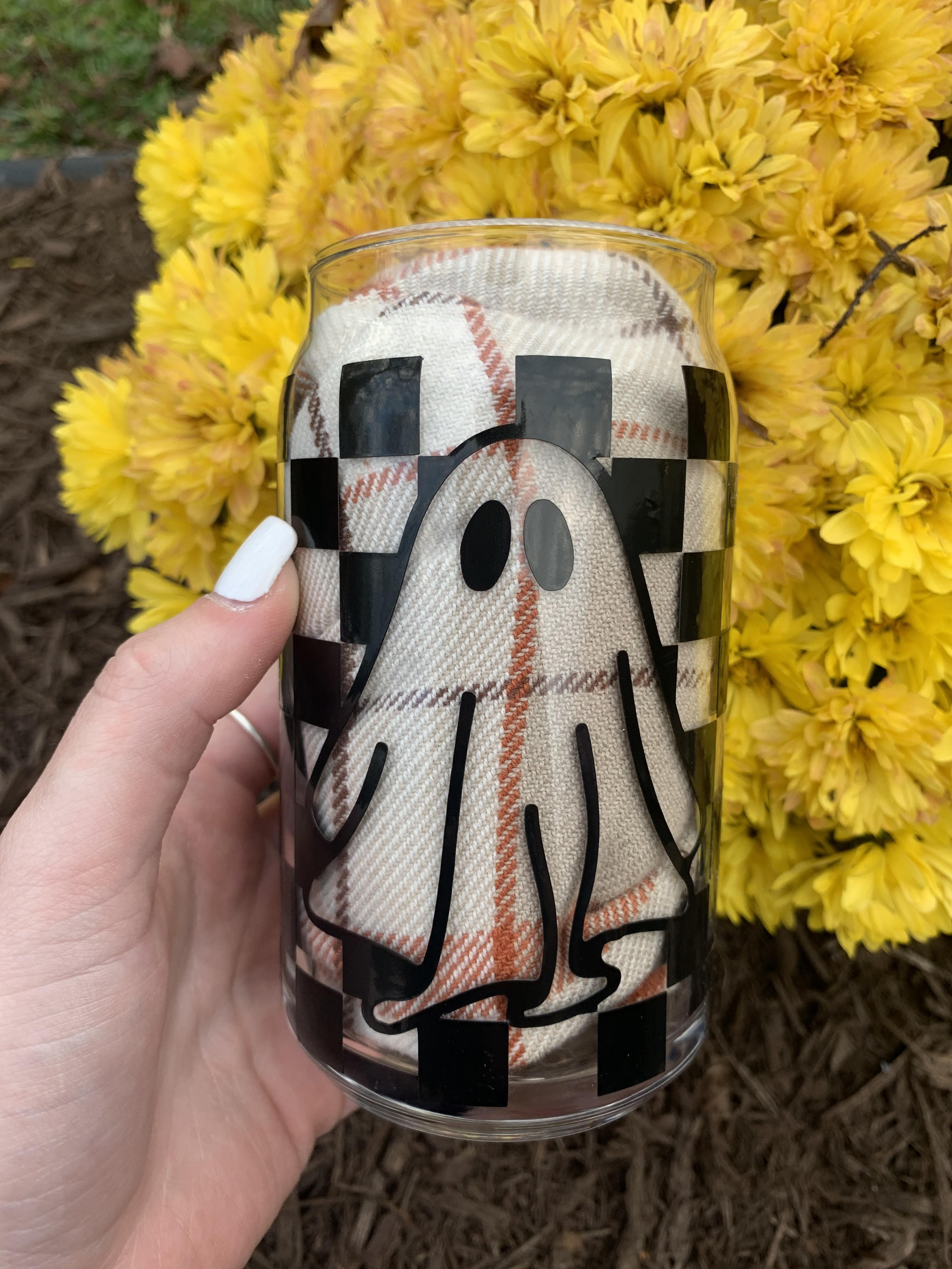 Checkered Ghost Cup image 0