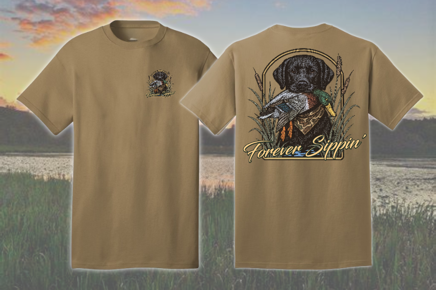 FOREVER SIPPIN' DOG SHIRT image 0