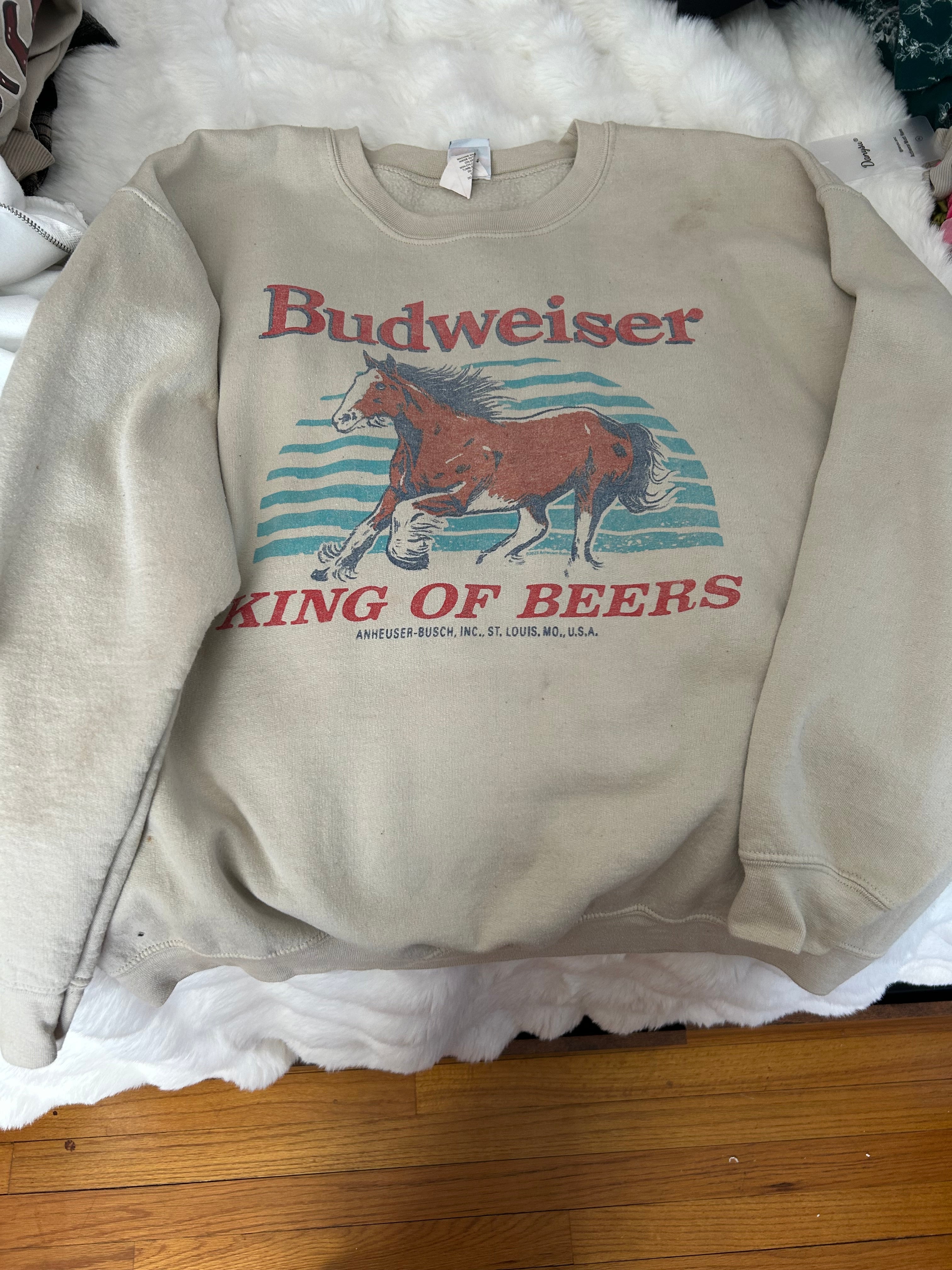 BUDWEISER PULL OVER SIZE M