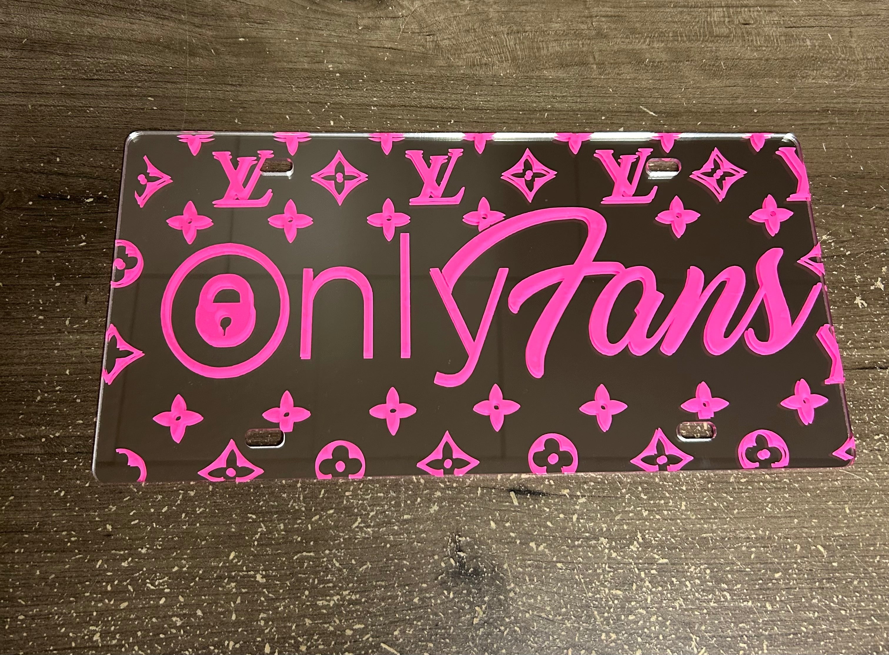 ONLY FANS LICENSE PLATE