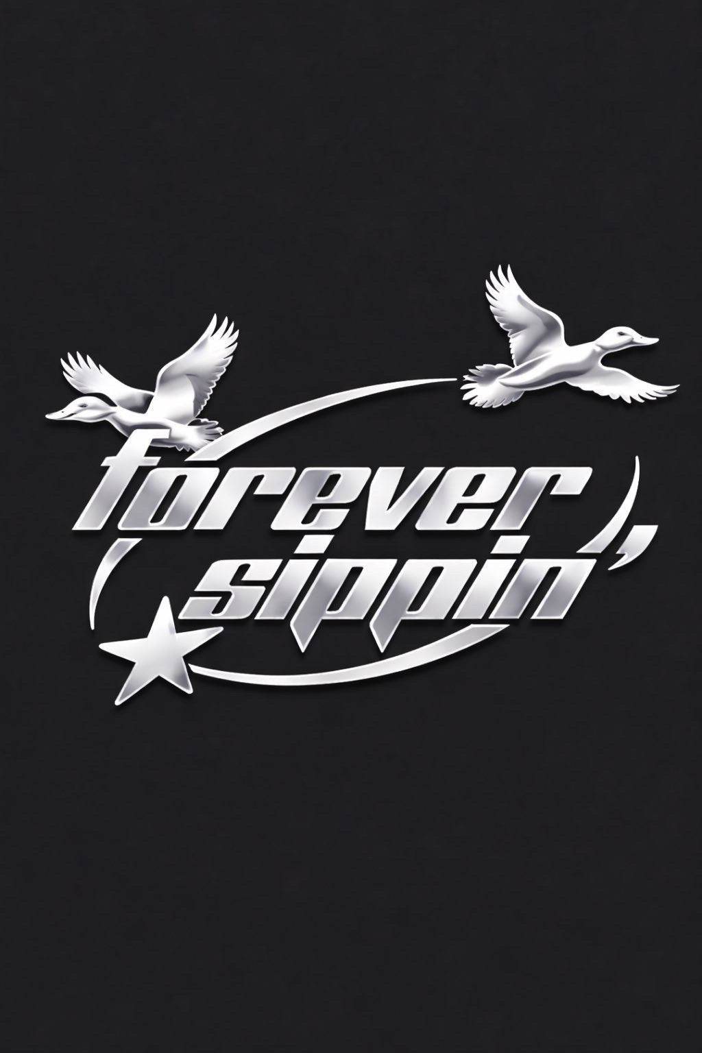 FOREVER SIPPIN'  LOGO DECAL