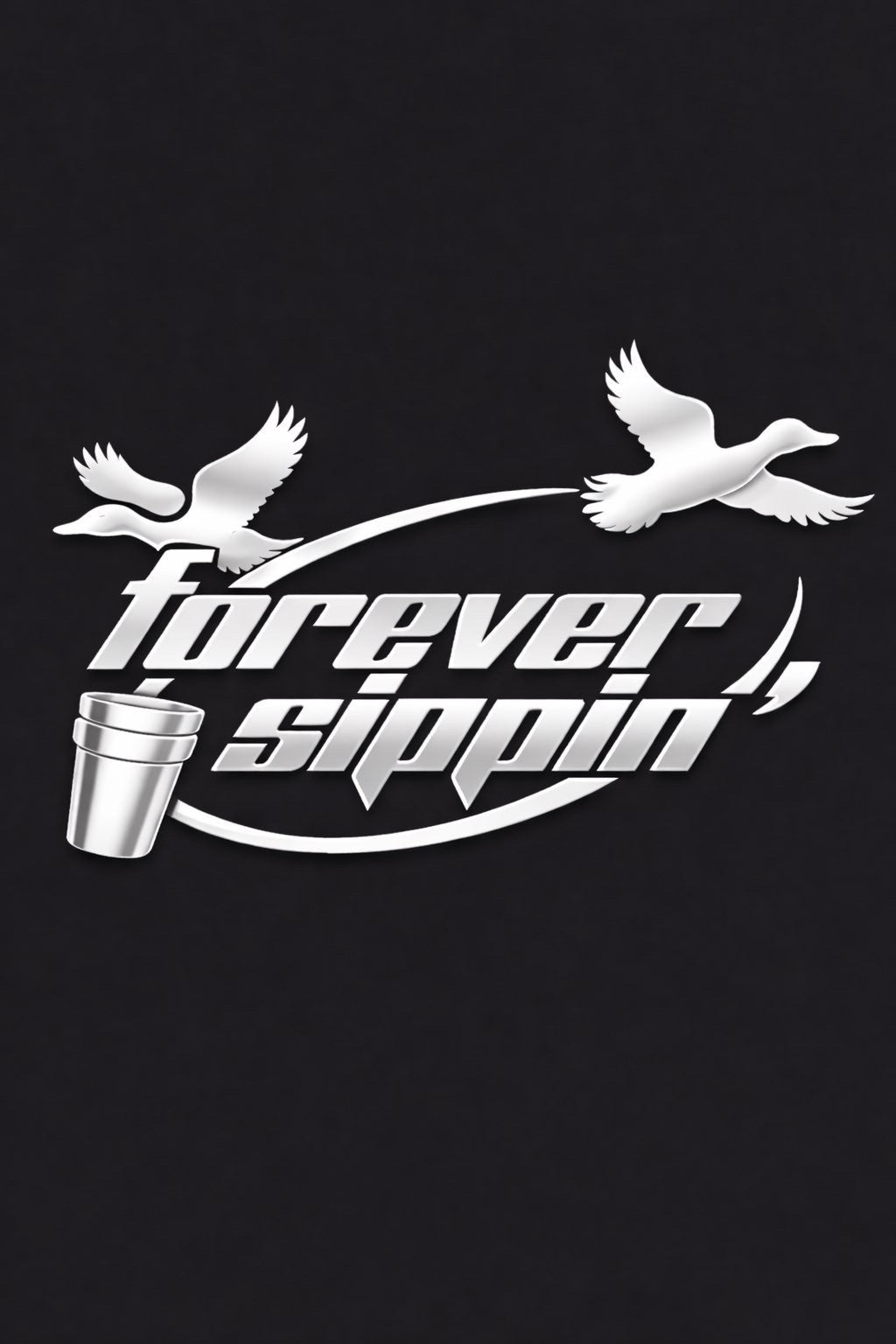 FOREVER SIPPIN'  LOGO DECAL