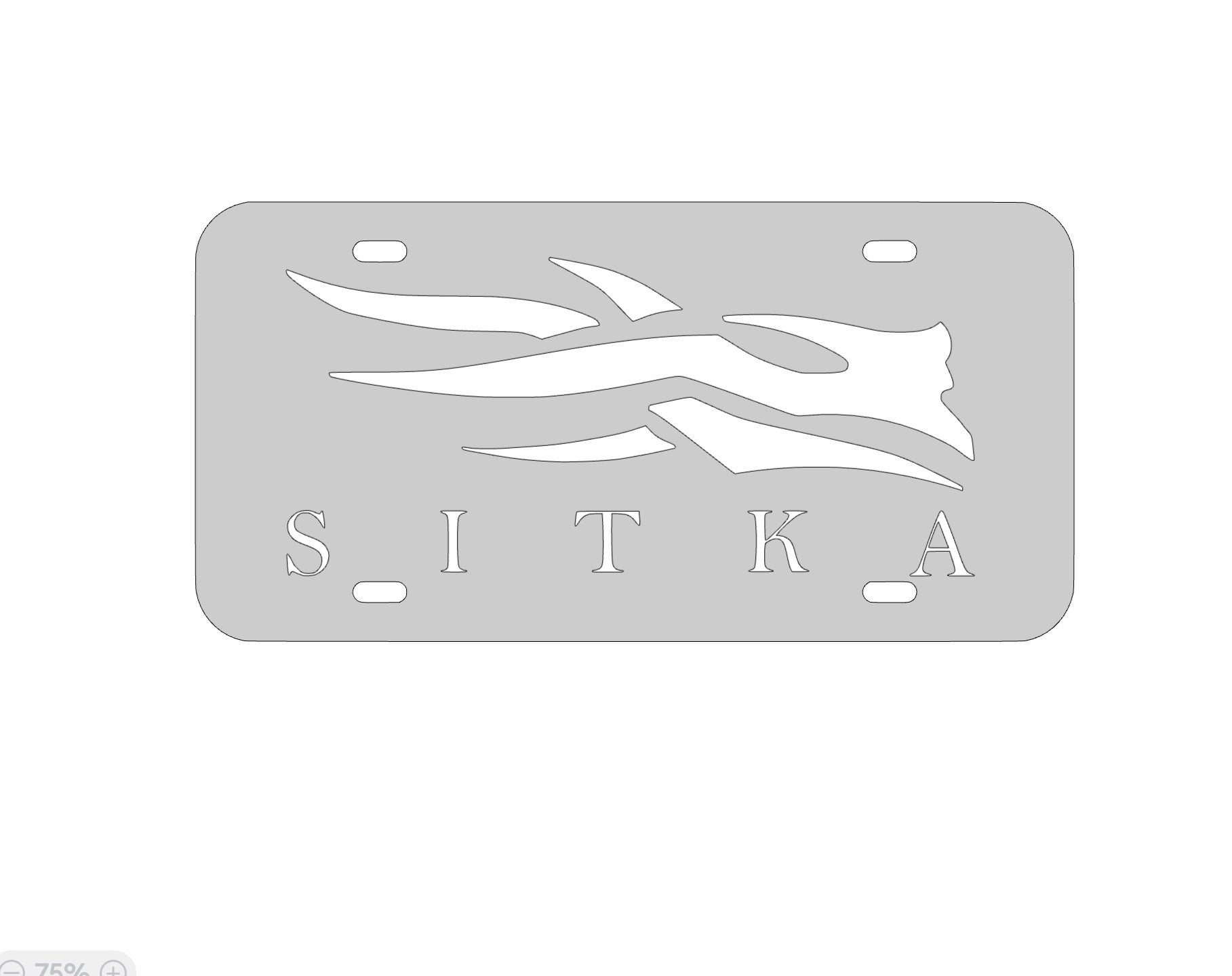 CUSTOM SITKA PLATE